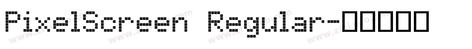 PixelScreen Regular字体转换